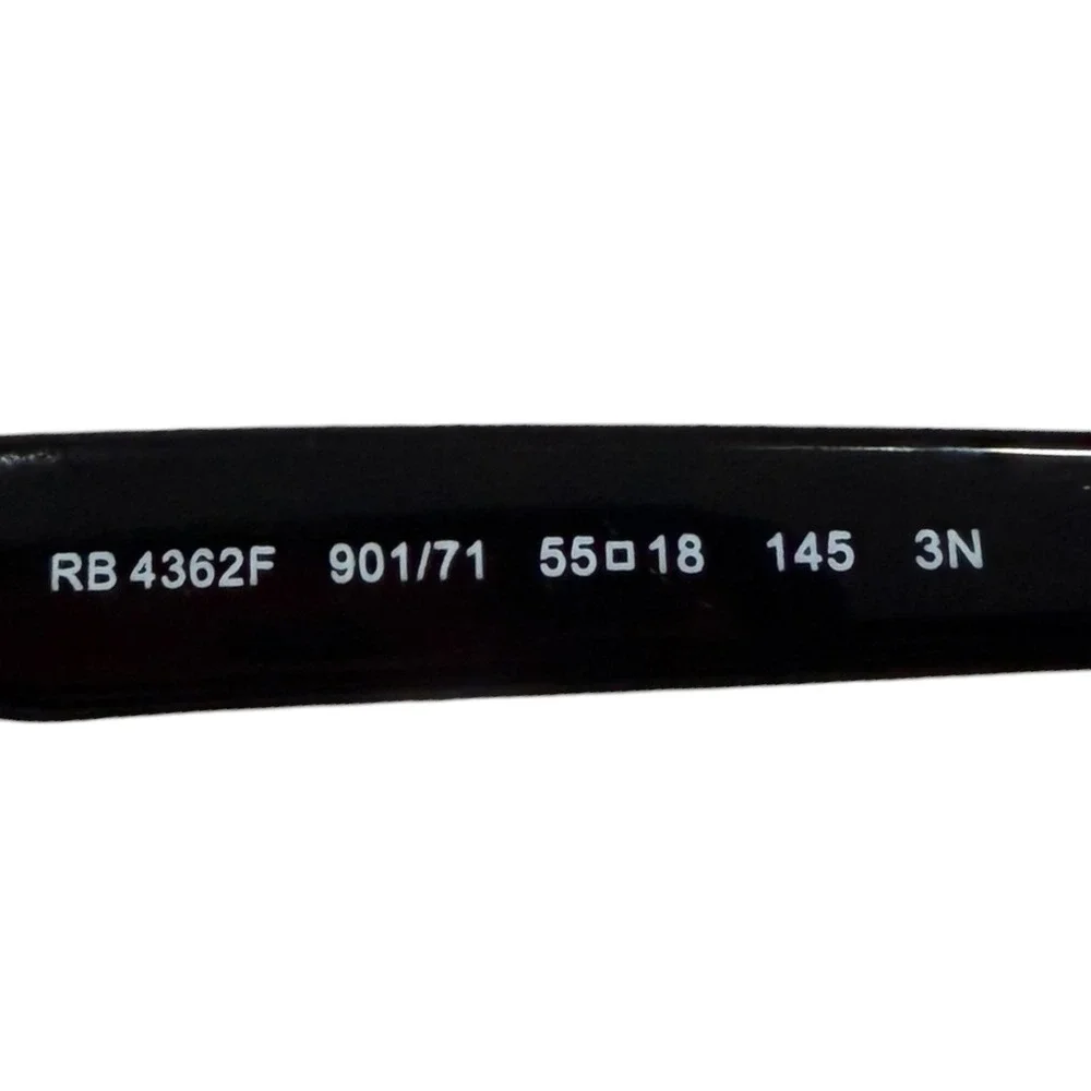 Ray-Ban RB 4362F 901/71 Replacement Lenses 55mm Dark Green Black UV Protection